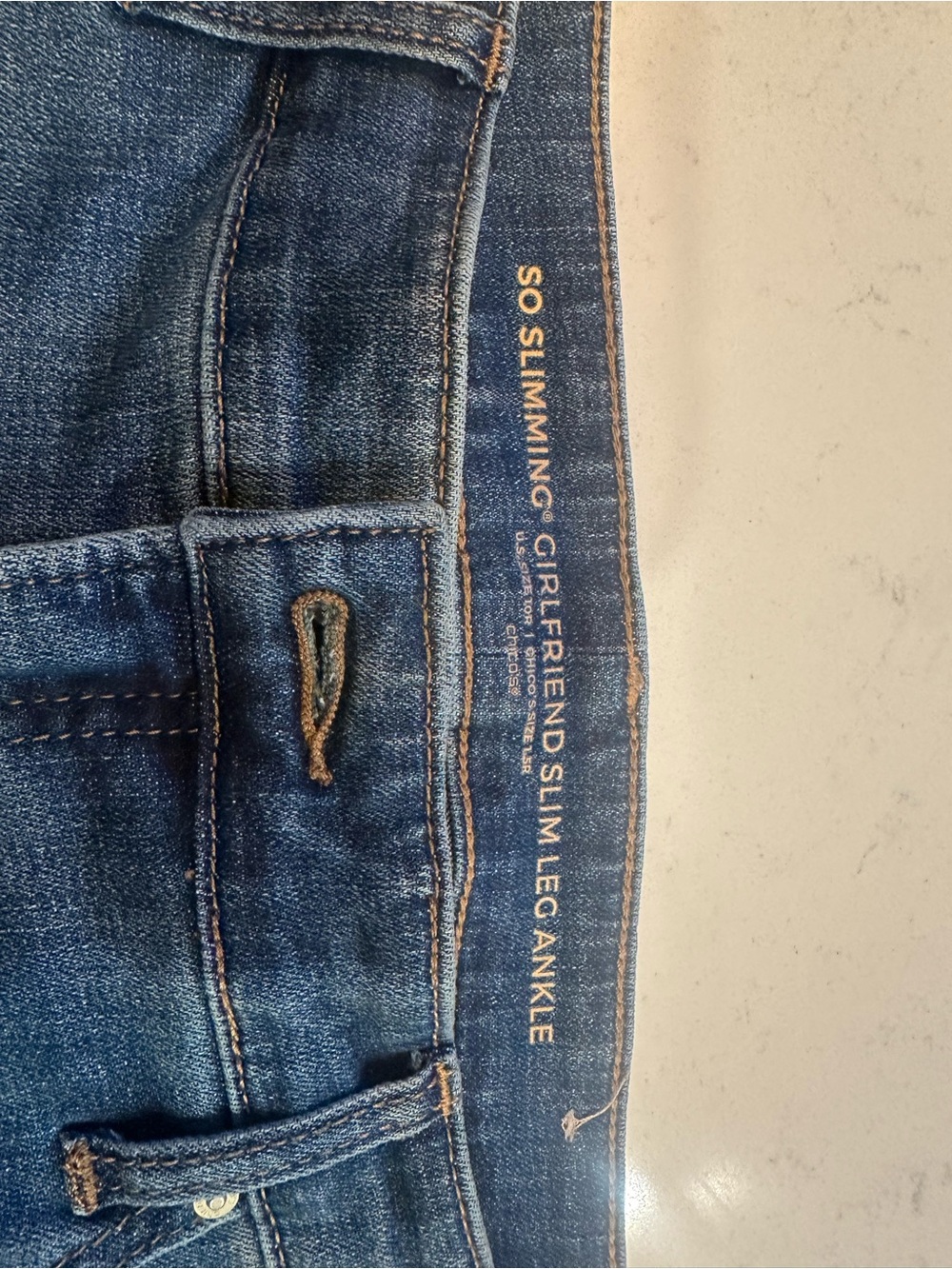 Chico's Indigo Blue Slim Girlfriend Ankle Jeans